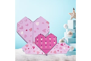 Pink Valentine's Day Surprise Box Wholesale Custom Personalized Luxury Christmas Countdown Luxury Advent Calendar Pink Box