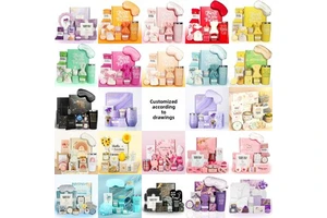 Cross-border Spot Mother's Day & Birthday Soybean Wax Creative Gift Set with Aromatherapy Bag and Candle GB9214-1