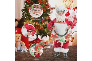 Cross-border New Arrival American Santa Claus Ornaments Resin Crafts Home Good Things Gift Others Christmas Decorations Made USA