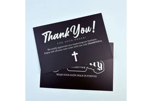Colorful Printing Custom Business Logo Paper Customer Appreciation Postcards Greeting Card Thank You Cards