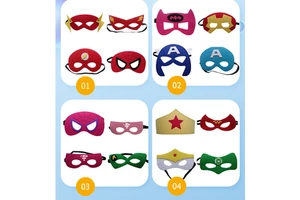 Nicro Factory Direct Custom Halloween Costume Cartoon Superhero Felt Masks and Dress up for Girls and Boys for Festivals