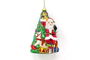 Wholesale christmas 2025 new products traditional grandpa with christmas tree gifts decoration