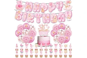 Baby Girls Birthday Party Decoration Ballet Princess Set Party Dessert Table Decoration Children's Party Balloon Set
