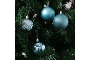 Christmas Ball Set 6 cm Blue Decor Balls Box Ornaments Indoor Christmas Tree Decorations Pendant Mass Production