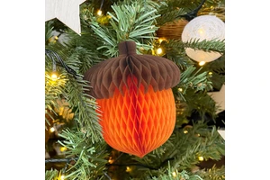Acorn Honeycomb Ball Thanksgiving Paper Hanging Ornament Autumn Theme Decoration Fujian Made All Ages