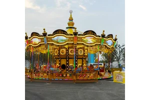 Fairground Outdoor Amusement 36 Seats Christmas Kiddie Rides Carousel Horse Merry Go Round For Sale