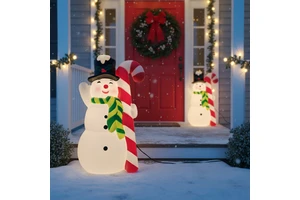 Custom Blow Mold Christmas Decorations New Year Home Decor Atmosphere Ornament with Lights