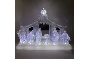 2024 Holy Family With Angel Christmas Nativity Figurine for Xmas