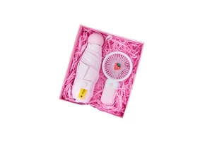 2024 Gift Set Women CUSTOMIZED Printed Bottle Fan Umbrella Towel Christmas Valentine's Day New Year Graduation Automotive Users