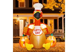 Ourwarm Customized Outdoor Yard Thanksgiving Inflatable Turkey Thanksgiving Decorations for Festive Holiday Vibe