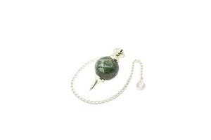 Wholesale Best Quality Pendulums Moss Agate Ball Pendulum Feng Shui Style Dowsing Gemstones Dowsing Ball Pendulum For Sale