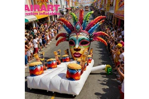 Carnival Inflatable Mask Decoration for Festival Party