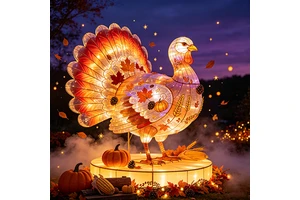 Thanksgiving Turkey Lantern Outdoor LED Display Lighting for Thanksgiving CE ...