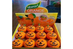 Halloween Pumpkin Ghost Squeeze Pinch Toy Favors Halloween Party Supplies Stress Relief Fidget Toys Birthday Gifts