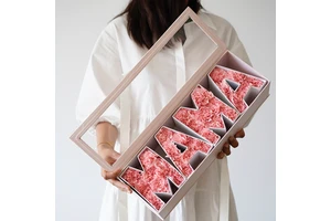 Mother's Day MAMA Mother Hand Gift Flowers Box