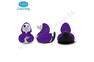 Hot Product Festival Halloween Decoration Item Plastic PVC Vinyl Bath Toys for Kids Horrible Skeleton Halloween Rubber Duck
