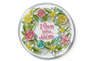 2026 Customized Mother's Day Acrylic Refrigerator Magnets Souvenir Gift 2D Cartoon Design Acrylic Refrigerator Magnet