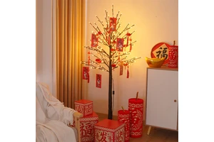 Decoration 2026 New Year Decoration Pendant Lantern Red Envelope Hanging Decoration LED Christmas Tree Light Scene Arrangement