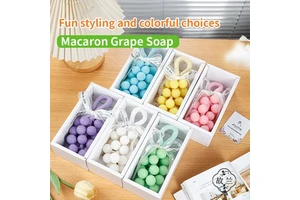 Creative Macaron Aromatherapy Handmade Soap With Exquisite Gift Box, Ideal For Wedding Souvenirs & Party Guest Favors