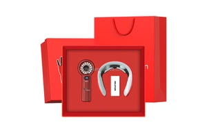 Corporate Gift Box Fan Neck Massager Men's Office Souvenirs for Fathers Mothers Day Gifts Randomly Combined Business Gift Set