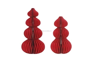 Chinese New Year 2024 Products Honeycomb Paper Ornaments Christmas Home Decor Luxury