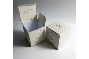 Manufacturer Design High-End Custom Printed Logo Soft Touch Matt Lamination UV Coating Candle Box Scented Candle Gift Box Insert