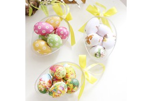 New Products Easter Decorations Ins Style 6 Cute Egg Set Party Supplies