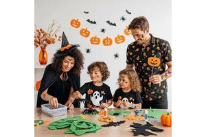 Premium Halloween Party Favors Temporary Tattoos Skeleton Bat Trick Treat Decorations Festive Decor Accessories Stickers