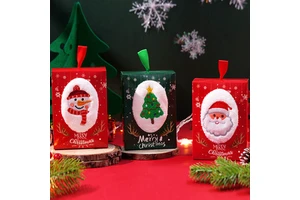 Christmas Santa Snowman Xmas Tree Towel Gift Box ,Christmas Party Gifts