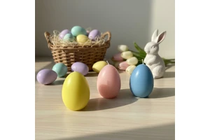 Wholesale High Quality Handmade Paraffin Wax Easter Day Candles with Customizable Shape & Fragrance for Easter Holiday Gifts