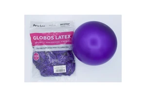 Party Love Latex Balloons 30cm Metallic Purple for Adults Birthday Parties Decorations Made in China Model 43686