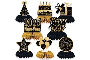 Nice 2025 New Year Halloween Easter Party Centerpieces 9Pcs Eva Theme Decorations Hello Party Supplies