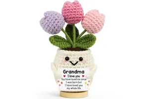 Handmade Knitting Modern Sunflower Pot Doll Customizable MEIYIN Brand Boss Mother Teacher Positive Novelty Gift Home Decor