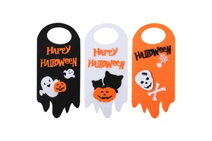 Promotional Products Halloween Door Hanging Decoration Pumpkin Ghost Skeleton Halloween Felt Props