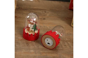 New Product Christmas Gifts Santa Claus Elk Ornaments Christmas Decoration Led Luminous Wooden Ornaments