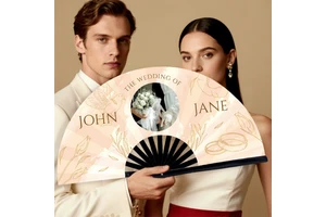 Large Rave Folding Hand Fan For Line Dancing Clapping & Party Decorations Painted Boots Ground Dance For Weddings & Festivals