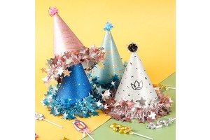 Adult Baby Cake Party Decoration Birthday Hat Birthday Celebration Party Supplies Sparkly Cone Party Hats