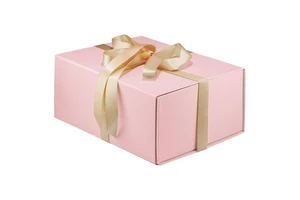 2025 High-End Valentine's Day Gift Set Black Friday Rigid Paper Magnetic Gift Box with Stamping and Embossing