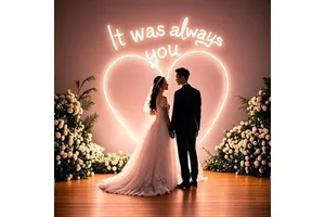 Custom Neon Sign It Was Always You Wholesale OEM LED Neon Light For Event Rental Company Wedding Party Decor Supplies Led Signs