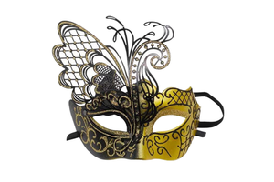 Factory Direct Men's & Women's Venetian Carnival Masquerade For Halloween Mardi Gras & Prom Ball Made Of Pvc For Couples