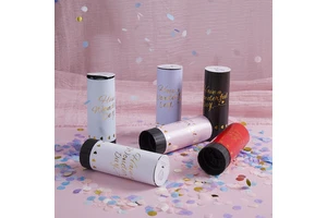 Handheld Paper Fireworks Small Party Popper Spray for Weddings Birthdays Children's Parties 'Push Pull Musicians' Twist Pull