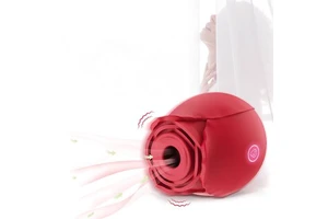 Rose Vibrator For Women Wholesale Custom Logo Clitoralis Stimulator Sucking Adult Toys Rose Sucking Vibrator Sex Toys For Women