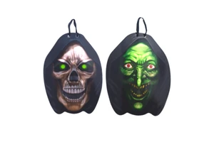 Halloween Paper Wall Stickers Modern Design 29x23cm Scary Hanging Decoration for Adult Kids Fun Dress up Party Supplies