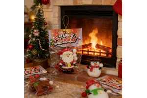 Promotional Santa Snowman Reindeer Tree TPR Soft Anti Stress Relief Toys Christmas Series Table Squishy Toys Holiday Gifts