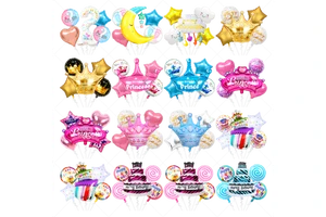 Helium Foil Balloon Happy Birthday Set for Adult in the Letter of Spanish for Birthday Decoration Party Holiday Supplies