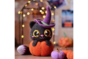 Handmade Crocheting Sewing Diy Art Christmas Halloween Bat Amigurumi Beginner Craft Yarn Custom Crochet Kit with Tutorials