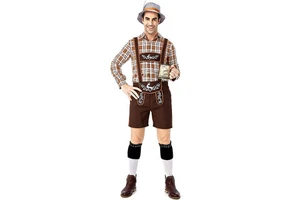 2025 Men's Oktoberfest Costumes Traditional German Bavarian Beer Male Cosplay Halloween Octoberfest Festival Party Clothes
