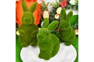 Easter Bunny Foam Figurine Child Easter Decoration Handmade High Quality Party Favors Gifts