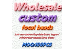 Wholesale High Quality Customized Design Cartoon PVC Rubber Spooky Halloween Party Focal Beads Charms