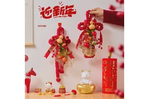 New-style New Year Hanging Ornament Flannel Handmade Creating a Living Room Atmosphere with Holiday Decorations